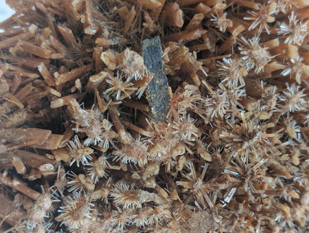 gypsum mineral texture as nice natural backgroundの写真素材