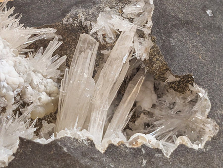 aragonite mineral texture as nice natural backgroundの写真素材