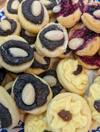 Czech wedding cakes as very nice food backgroundの写真素材