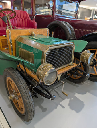 old car vehicle detail as a nice part of automotive historyの写真素材