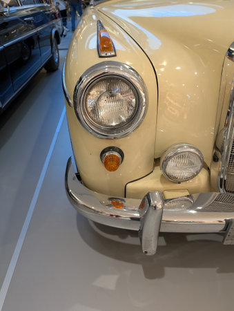 old car vehicle detail as a nice part of automotive historyの写真素材