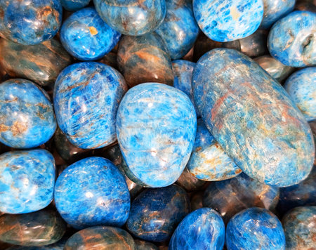 blue apatite mineral texture as very nice natural backgroundの写真素材
