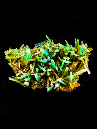 gypsum mineral isolated on the white backgroundの写真素材