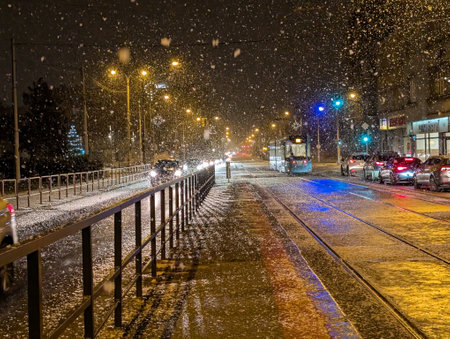 winter Ostrava city Christmas in the Decemberの写真素材