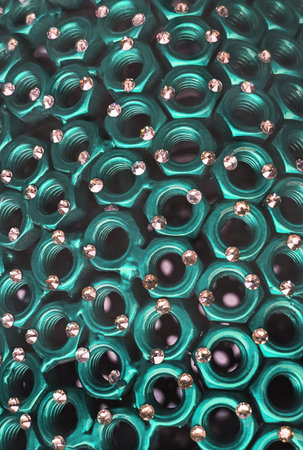 abstract nut metal texture as very nice backgroundの写真素材