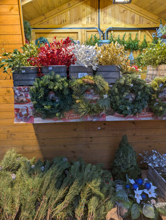 winter Ostrava city Christmas in the Decemberの写真素材