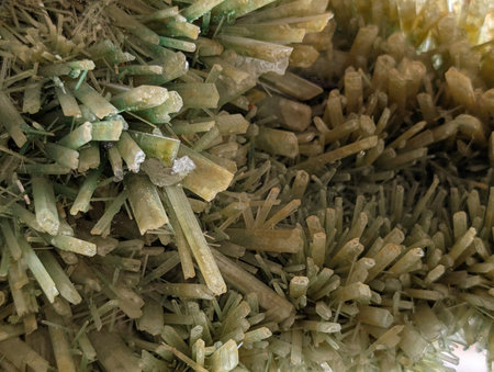 gypsum mineral crystal texture as nice natural backgroundの写真素材
