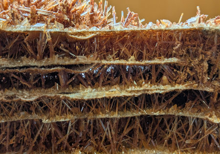 gypsum mineral crystal texture as nice natural backgroundの写真素材