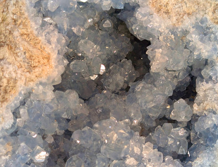 celestine mineral texture as very nice natural backgroundの写真素材