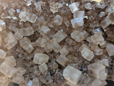 halite salt mineral texture as nice natural backgroundの写真素材