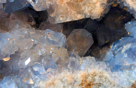 celestine mineral texture as very nice natural backgroundの写真素材