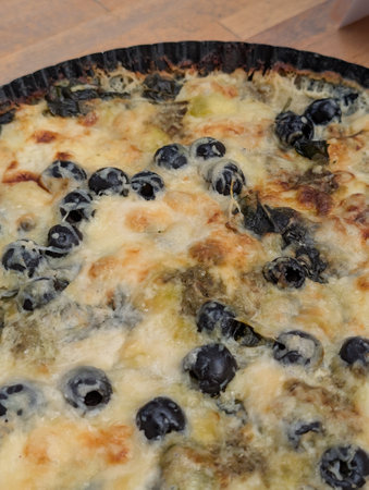 home made pizza as great food backgroundの写真素材