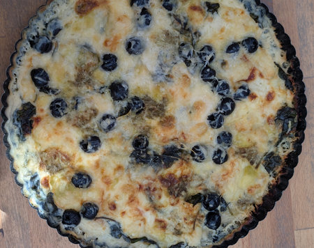 home made pizza as great food backgroundの写真素材