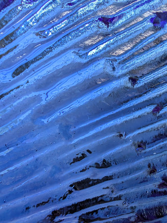 abstract blue glass texture as nice backgroundの写真素材