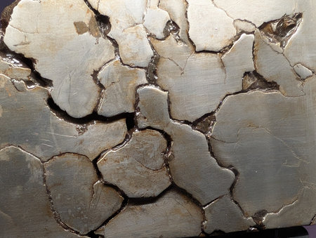 meteorite metal mineral texture as very nice natural backgroundの写真素材