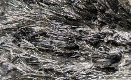 antimonite mineral texture as nice natural backgroundの写真素材