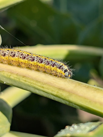 Cabbage white caterpillar in the my small garden