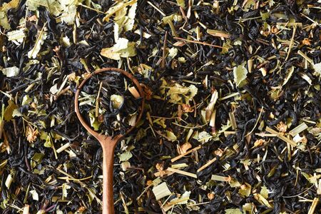 Black tea with herbs from Tatarstan in the Russian Federation.の写真素材