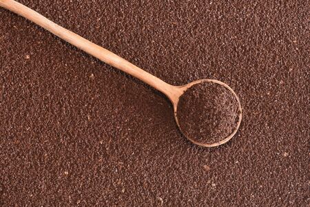 Ground Arabica coffee, the dominant cultivar worlwide.の写真素材