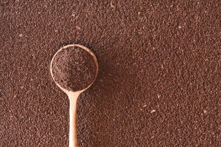 Ground Arabica coffee, the dominant cultivar worlwide.の写真素材