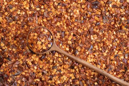 As an ingredient crushed chillies can be added to many different types of food to create a huge variety of hot and spicy aromatic meals.の写真素材