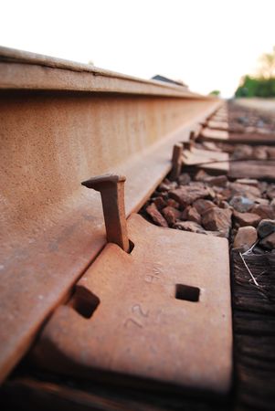 Loose railroad spike