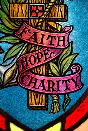 Faith hope and charityの写真素材