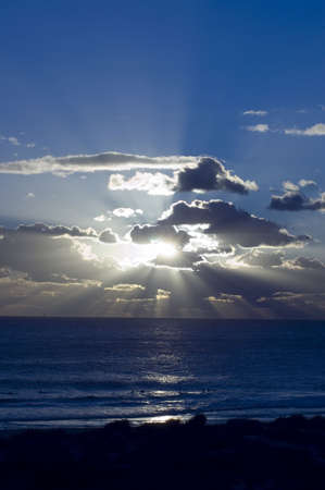 Sunset on the beach at Subiaco Beach , Perthの写真素材