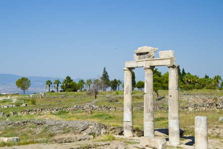   ancient columns in ancient cityの写真素材
