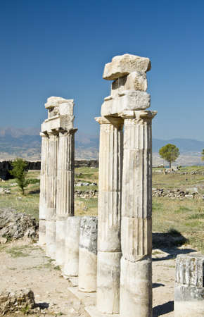  ancient columns in ancient cityの写真素材
