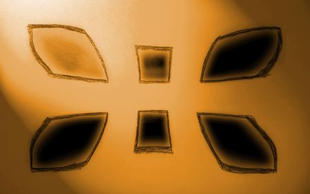 Abstract illustration of bronze light and shadowの写真素材