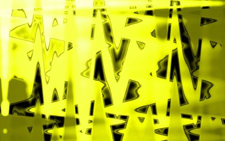 Abstract illustration of yellow light and shadeの写真素材