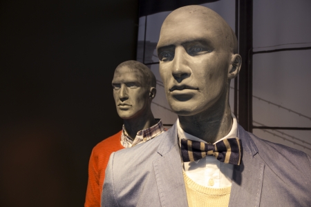 Two dressed manikinsの写真素材