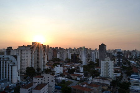 Sunset Cityscape of Sao Pauloの写真素材
