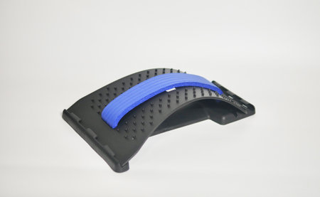 Portable back stretcher equipment isolated on white backgroundの写真素材