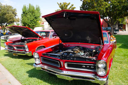 Car show California - Sep 02 2017 Exhibition of  American classic car on Car show Paso Robles California USA.のeditorial素材