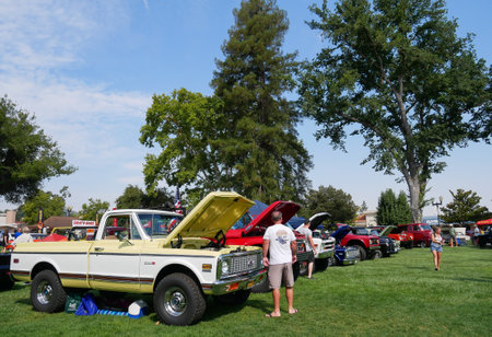Car show California - Sep 02 2017 Exhibition of  American classic car on Car show Paso Robles California USA.のeditorial素材