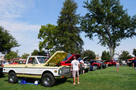 Car show California - Sep 02 2017 Exhibition of  American classic car on Car show Paso Robles California USA.のeditorial素材