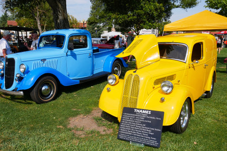 Car show California - Sep 02 2017 Exhibition of  American classic car on Car show Paso Robles California USA.のeditorial素材