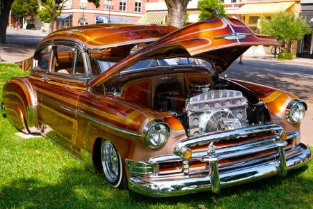 Car show California - Sep 02 2017 Exhibition of  American classic car on Car show Paso Robles California USA.のeditorial素材