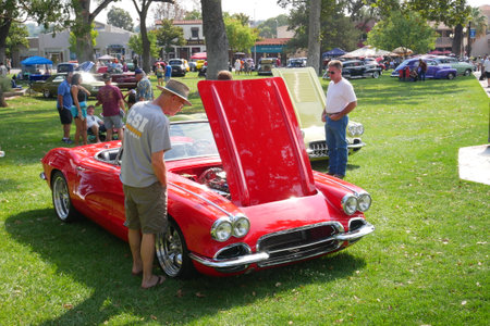 Car show California - Sep 02 2017 Exhibition of  American classic car on Car show Paso Robles California USA.のeditorial素材