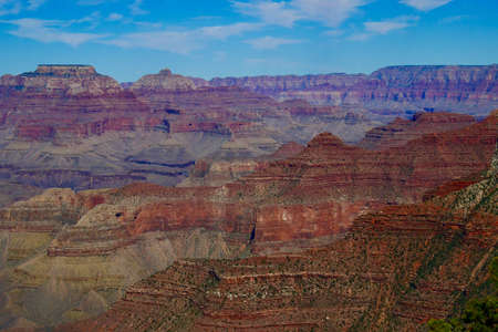 View over south rim Grand Canyon, Arizona, USAの写真素材