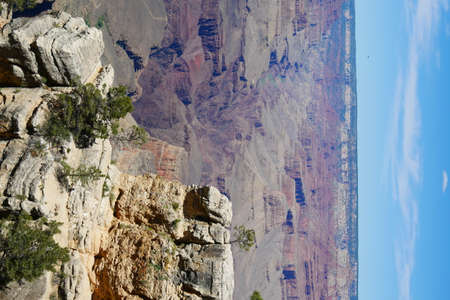 View over south rim Grand Canyon, Arizona, USAの写真素材