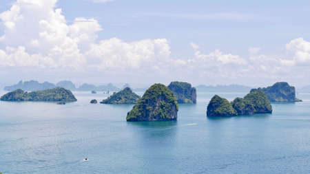 Beautiful Seascape view of Ko Hong the group islands in Andaman Sea, Krabi Province, Thailand. Koh...