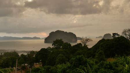 Dramatic cloud scape and sky abstract background.の写真素材