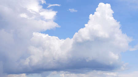Beautiful Cloud scape against blue sky, fluffy clouds in the sky.の写真素材