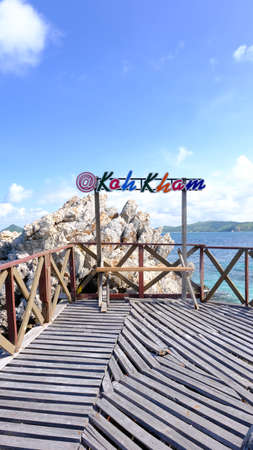 View point at Koh Kham island sattahip, chonburi, thailand.の写真素材