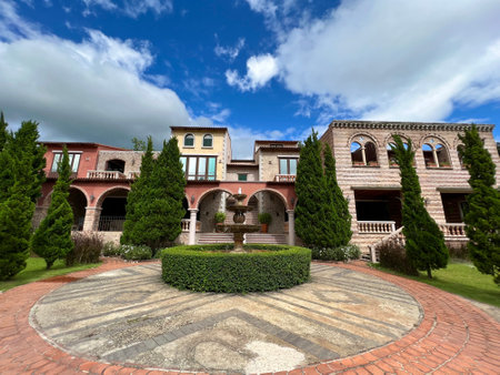 September-17-2022 : Ratchaburi, Suan Phueng, Thailand : La Toscana Resort, The outstanding architecture Italian country style which is similar to Tuscany.のeditorial素材