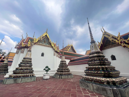 October-23-2022 : Bangkok, Thailand : Wat Chetuphon Wimon Mangalaram or Wat Pho, Beautiful temple landmark in Bangkok.のeditorial素材