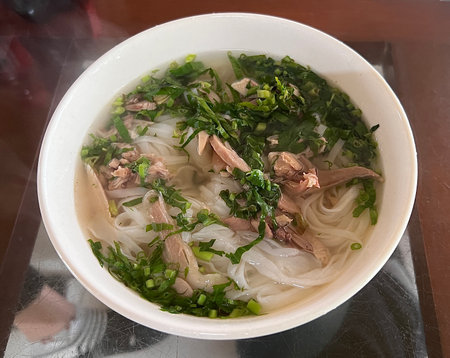 Vietnamese pho bo with beef.の写真素材
